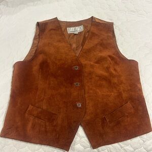 BB Dakota Brown Suede Vest